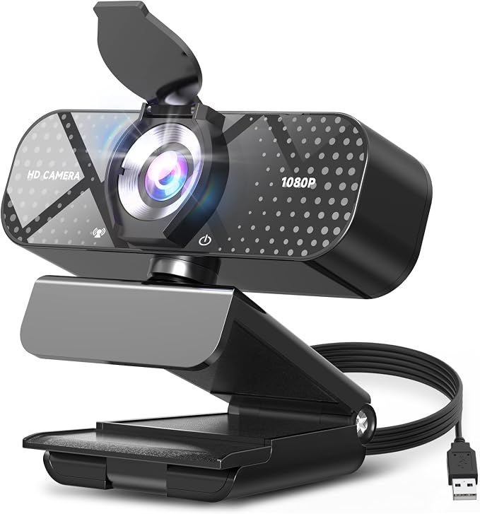 TRAUSI 1080P FHD Webcam with Noise-Canceling Mic, Auto Light Correction, Privacy Cover and Wide Angle Lens, Plug & Play USB Camera for Laptop/Desktop/PC/Mac, Compatible with Zoom/Teams/Streaming TRAUSI 1080P FHD Webcam with Noise-Canceling Mic, Auto Light Correction, Privacy Cover and Wide Angle Lens, Plug & Play USB Camera for Laptop/Desktop/PC/Mac, Compatible with Zoom/Teams/Streaming