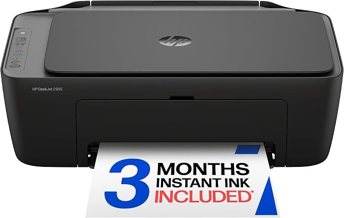 HP DeskJet 2955 Wireless All-in-One Color Inkjet Printer, Scanner, Copier, Best-for-Home, 3 Month Trial of Instant Ink Included, AI-Capable (A24HJA) HP DeskJet 2955 Wireless All-in-One Color Inkjet Printer, Scanner, Copier, Best-for-Home, 3 Month Trial of Instant Ink Included, AI-Capable (A24HJA)
