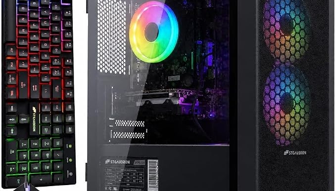 STGAubron Gaming PC Desktop,Core I5,RX 550 4G,16G RAM,512G SSD