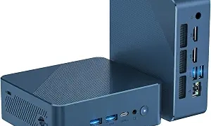 Glorlin Mini PC – Ryzen 5 3501U (up to 3.7GHz), 16GB DDR4 512GB SSD, Mini Desktop Computer with Triple 4K Display Support, WiFi 6 Bluetooth 5.3, Small Micro PC for Work, Study & Multitasking