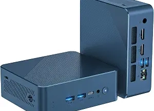 Glorlin Mini PC – Ryzen 5 3501U (up to 3.7GHz), 16GB DDR4 512GB SSD, Mini Desktop Computer with Triple 4K Display Support, WiFi 6 Bluetooth 5.3, Small Micro PC for Work, Study & Multitasking